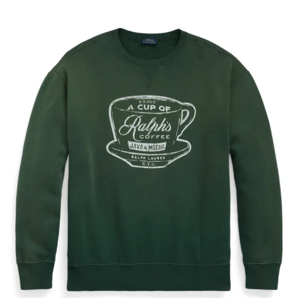 Ralph Lauren | Tops | New Ralph Lauren Ralphs Coffee Sweatshirt Xs